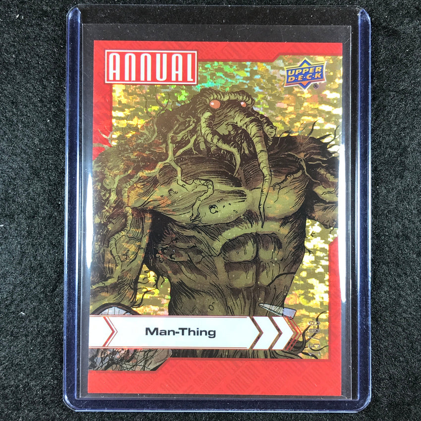 2022-23 Marvel Annual MAN-THING Base Gold Linearity 15/88 #54