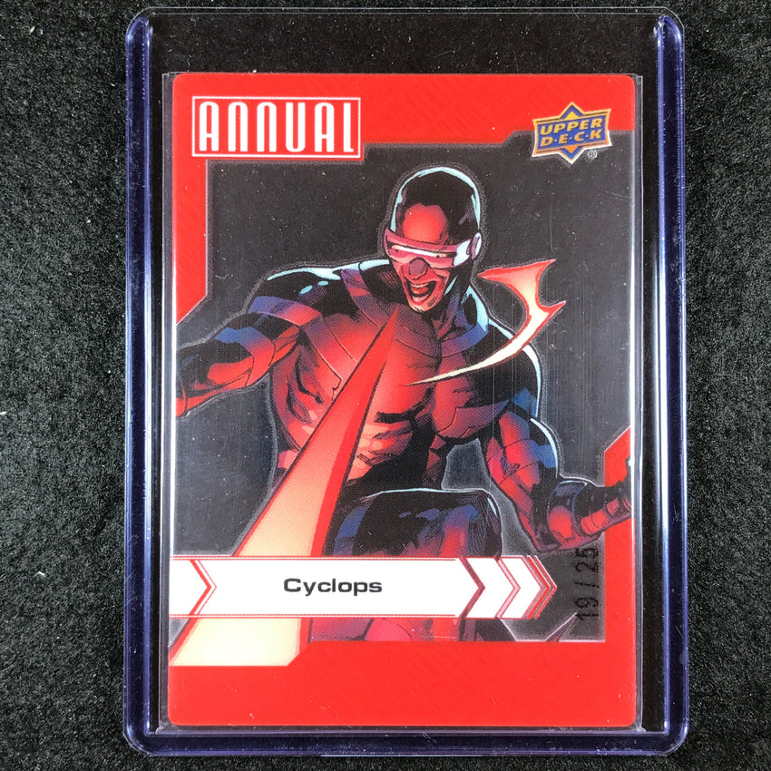 2022-23 Marvel Annual CYCLOPS Base Crystal Clear Plexi 19/25 #20
