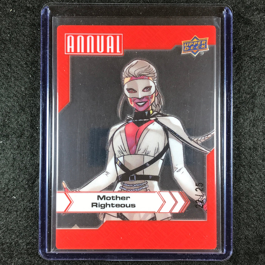 2022-23 Marvel Annual MOTHER RIGHTEOUS Base Crystal Clear Plexi 22/25 #62