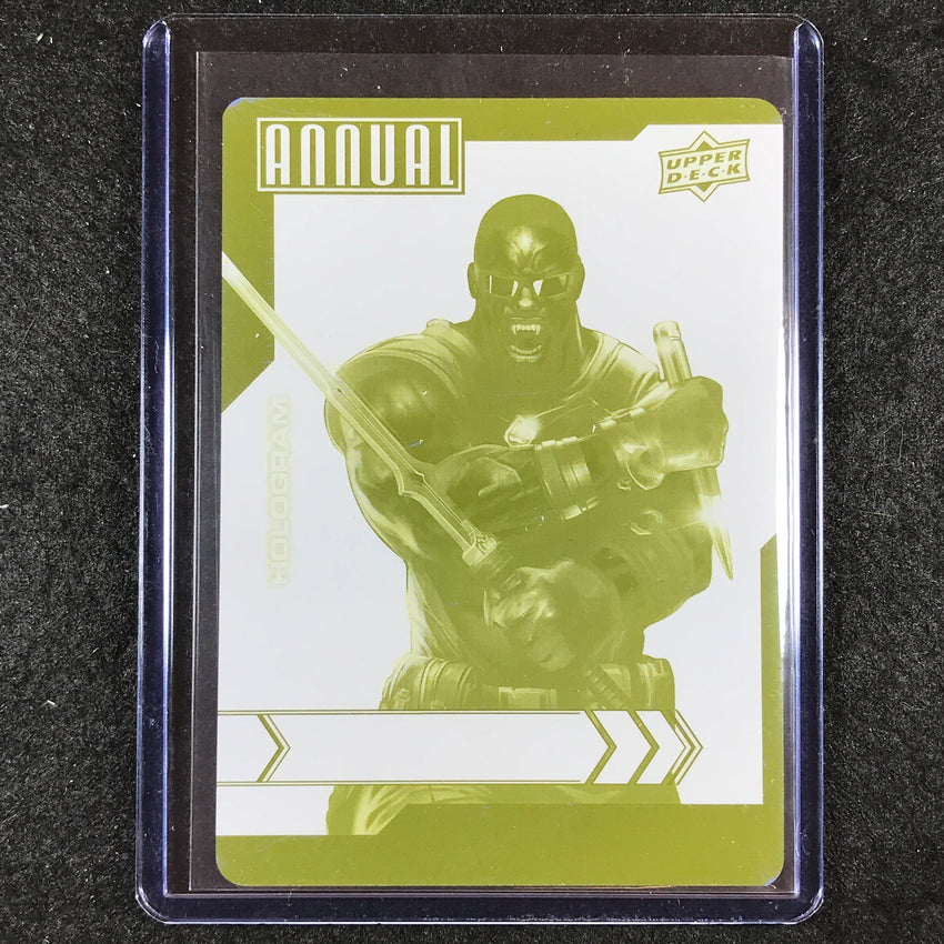 2022-23 Marvel Annual BLADE Hologram Printing Plate Yellow 1/1 #10