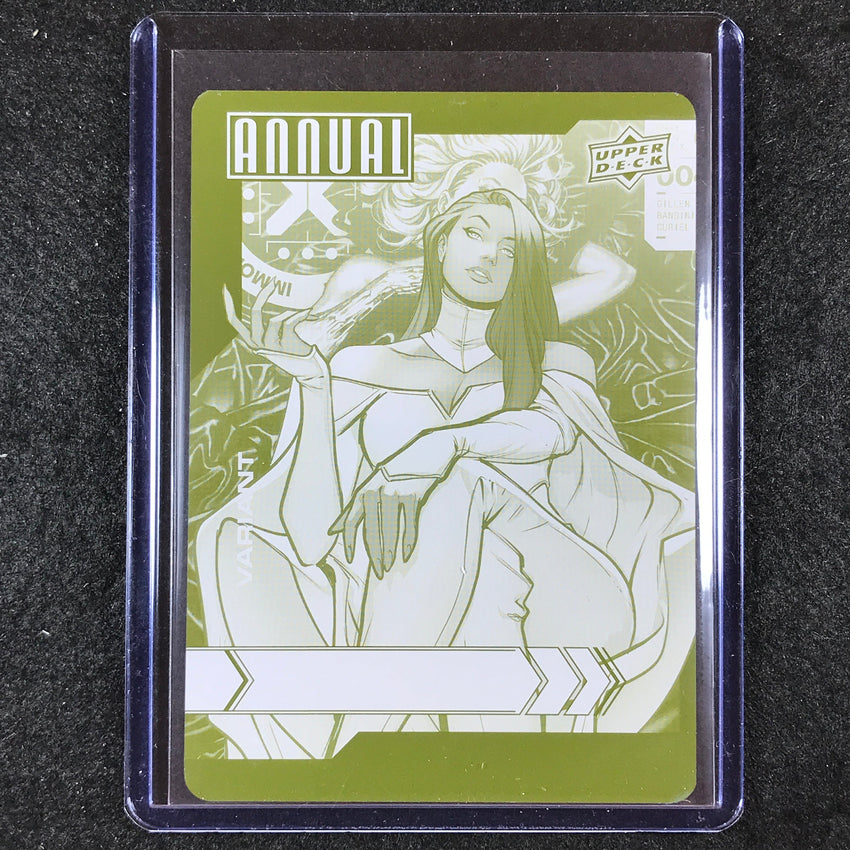2022-23 Marvel Annual EMMA FROST Canvas Variant Printing Plate Yellow 1/1 #29