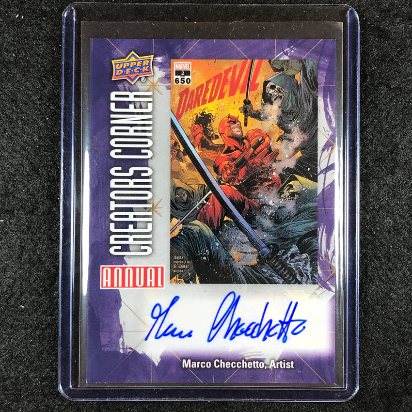 2022-23 Marvel Annual MARCO CHECCHETTO Creators Corner Signatures Auto #11