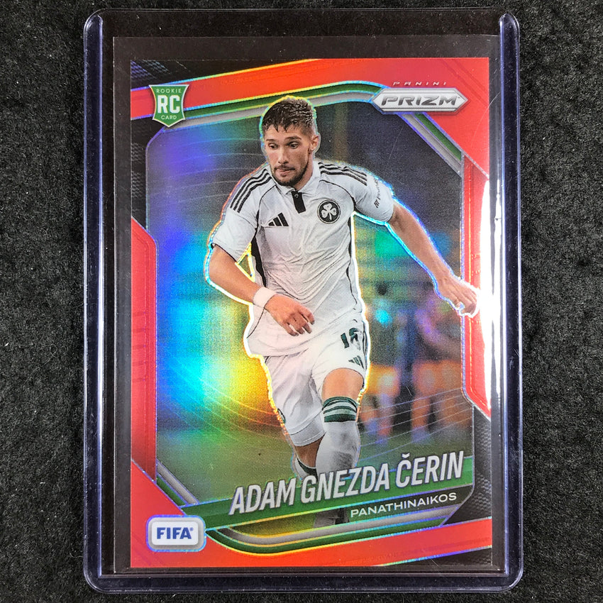 2025-26 Prizm FIFA ADAM GNEZDA CERIN Rookie Red Prizm /149 #61