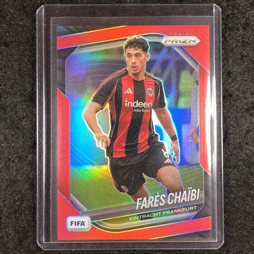 2025-26 Prizm FIFA FARES CHAIBI Red Prizm /149 #112