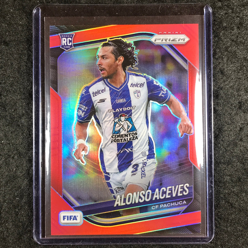 2025-26 Prizm FIFA ALONSO ACEVES Rookie Red Prizm /149 #150