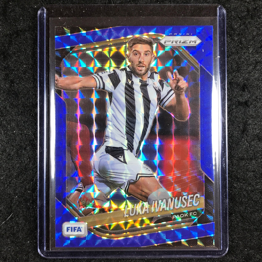 2025-26 Prizm FIFA LUKA IVANUSEC Blue Mosaic /209 #46