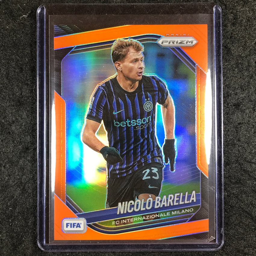 2025-26 Prizm FIFA NICOLO BARELLA Orange Prizm /125 #90
