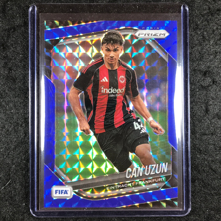 2025-26 Prizm FIFA CAN UZAN Blue Mosaic /209 #299
