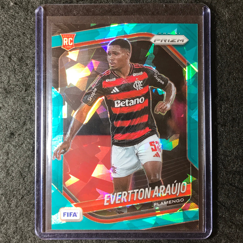 2025-26 Prizm FIFA EVERTTON ARAUJO Rookie Teal Ice 64/99 #53