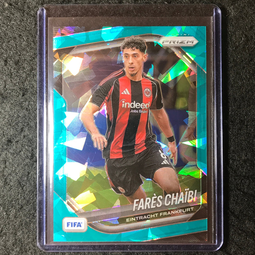2025-26 Prizm FIFA FARES CHAIBI Teal Ice 33/99 #112