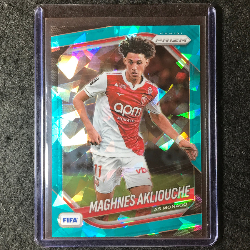 2025-26 Prizm FIFA MAGHNES AKLIOUCHE Teal Ice 56/99 #161
