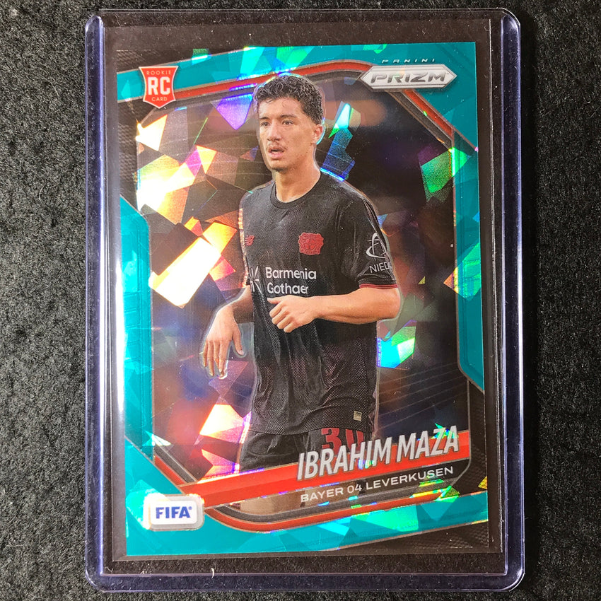 2025-26 Prizm FIFA IBRAHIM MAZA Rookie Teal Ice 60/99 #236