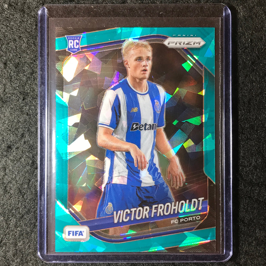 2025-26 Prizm FIFA VICTOR FROHOLDT Rookie Teal Ice 9/99 #265