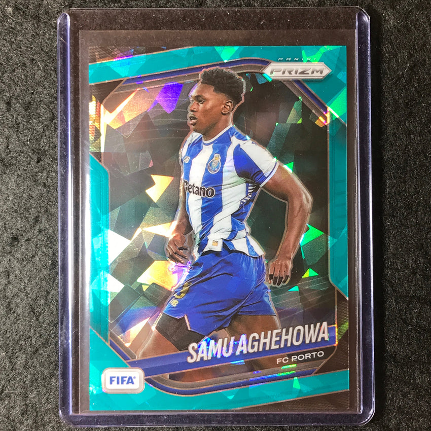 2025-26 Prizm FIFA SAMU AGHEHOWA Teal Ice 12/99 #266