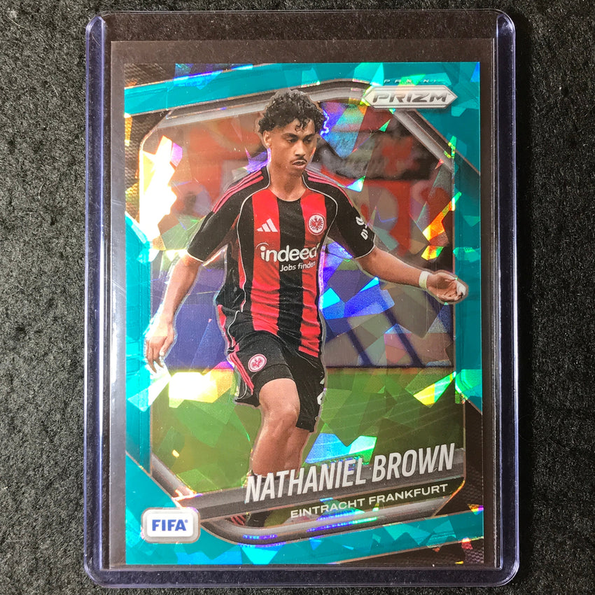 2025-26 Prizm FIFA NATHANIEL BROWN Teal Ice 44/99 #291
