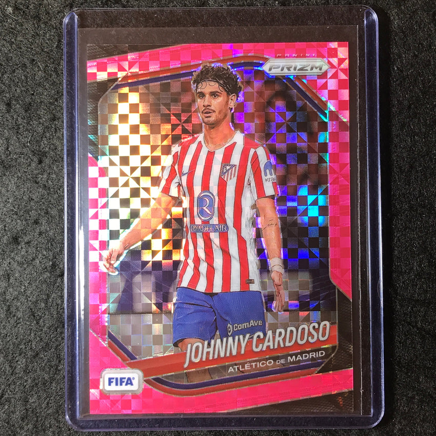 2025-26 Prizm FIFA JOHNNY CARDOSO Pink Power 10/75 #16
