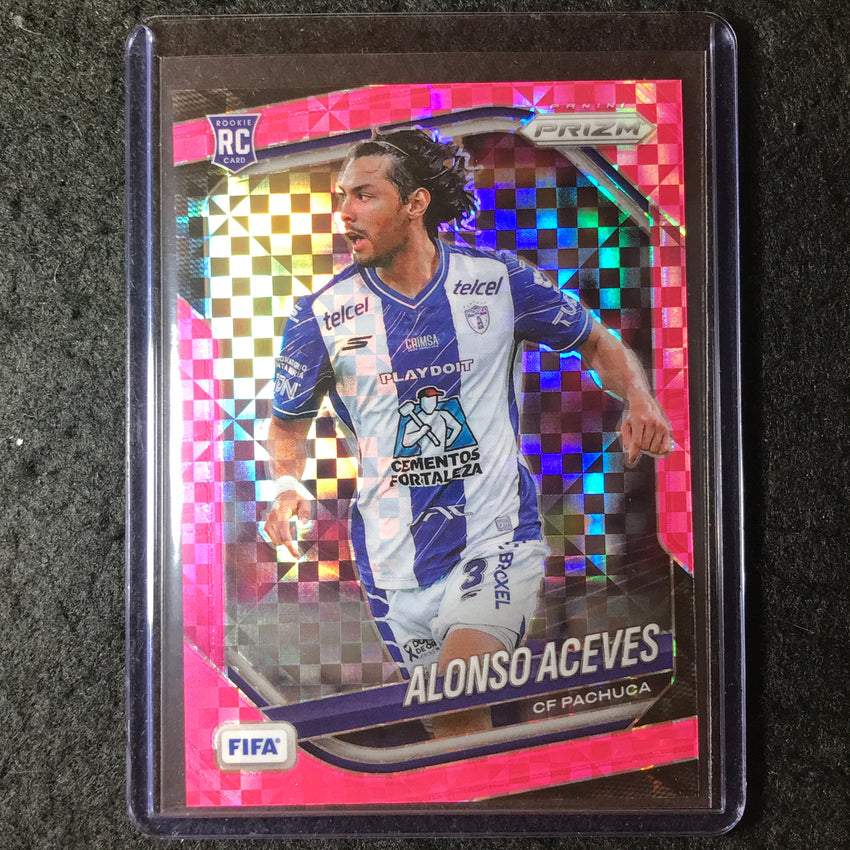 2025-26 Prizm FIFA ALONSO ACEVES Rookie Pink Power 22/75 #150