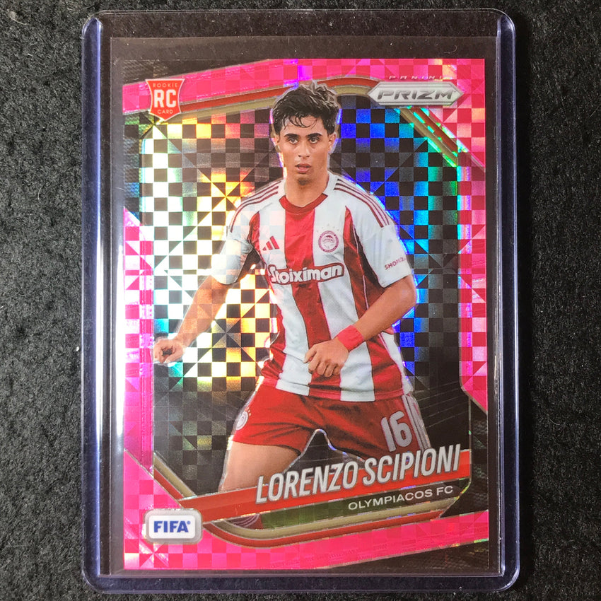 2025-26 Prizm FIFA LORENZO SCIPIONI Rookie Pink Power 29/75 #216