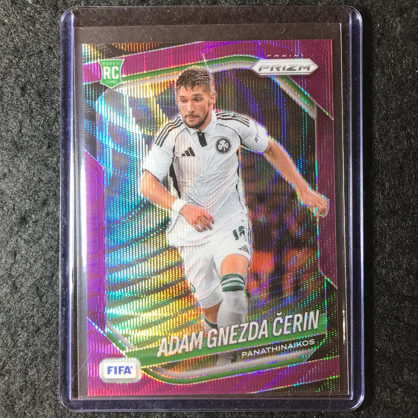 2025-26 Prizm FIFA ADAM GNEZDA CERIN Rookie Purple Wave 4/49 #61