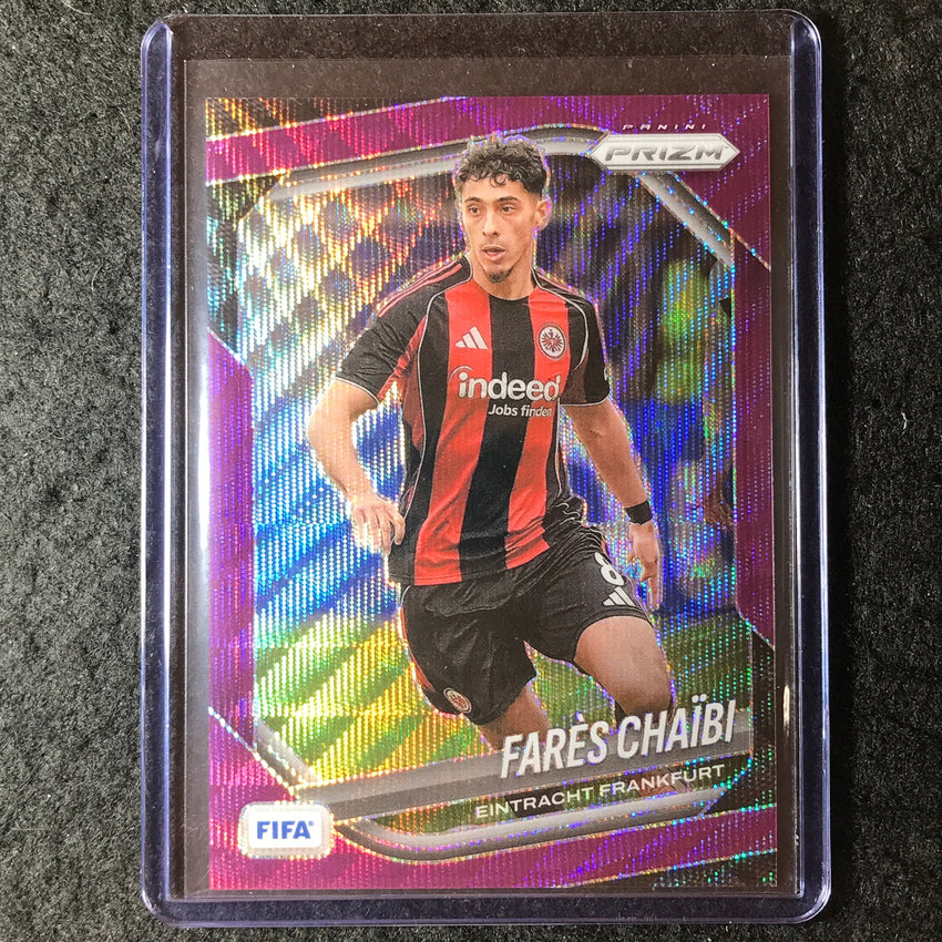 2025-26 Prizm FIFA FARES CHAIBI Purple Wave 26/49 #112