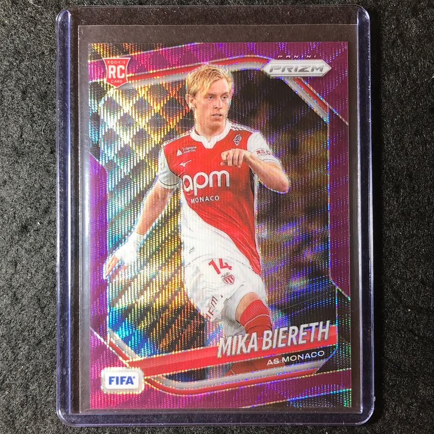 2025-26 Prizm FIFA MIKA BIERETH Rookie Purple Wave 46/49 #163