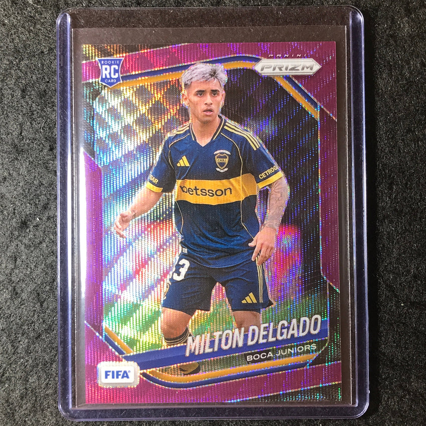 2025-26 Prizm FIFA MILTON DELGADO Rookie Purple Wave 24/49 #175