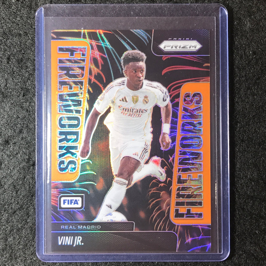 2025-26 Prizm FIFA VINI JR. Fireworks Orange 13/25