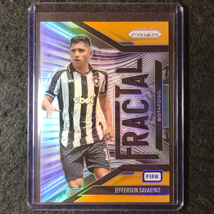 2025-26 Prizm FIFA JEFFERSON SAVARINO Fractal Gold Prizm 6/10