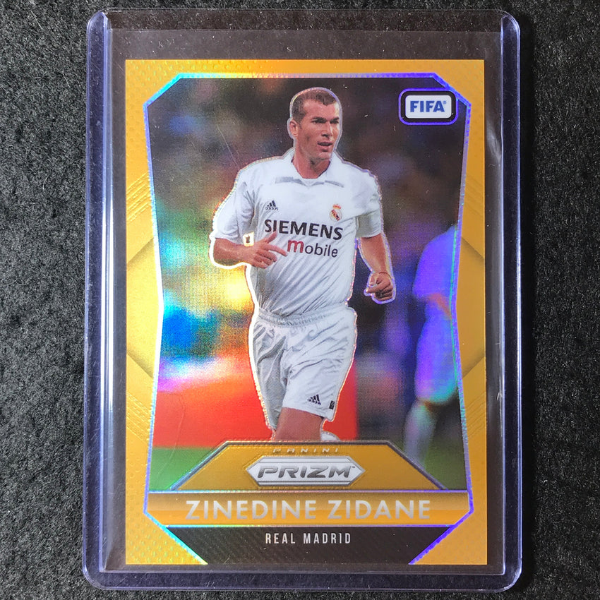 2025-26 Prizm FIFA ZINEDINE ZIDANE 2015 Flashback Gold Prizm 10/10