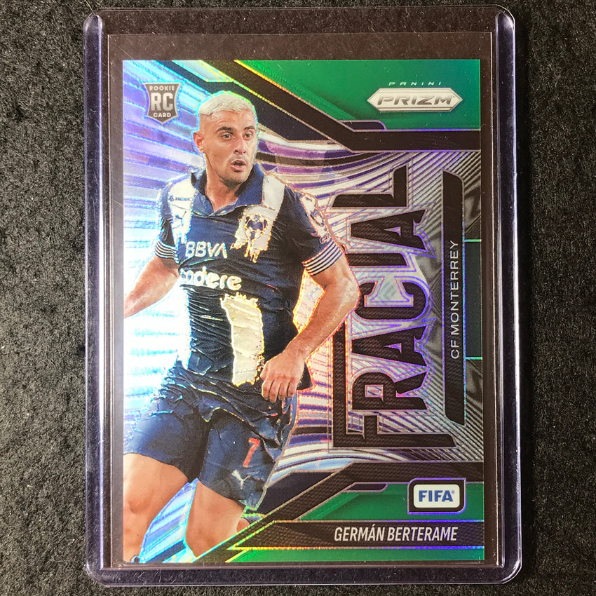 2025-26 Prizm FIFA GERMAN BERTERAME Rookie Fractal Green Prizm 4/5