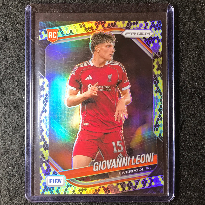 2025-26 Prizm FIFA GIOVANNI LEONI Rookie Snakeskin Prizm SSP #95