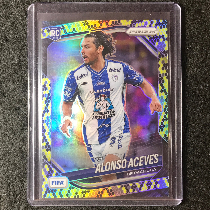 2025-26 Prizm FIFA ALONSO ACEVES Rookie Snakeskin Prizm SSP #150