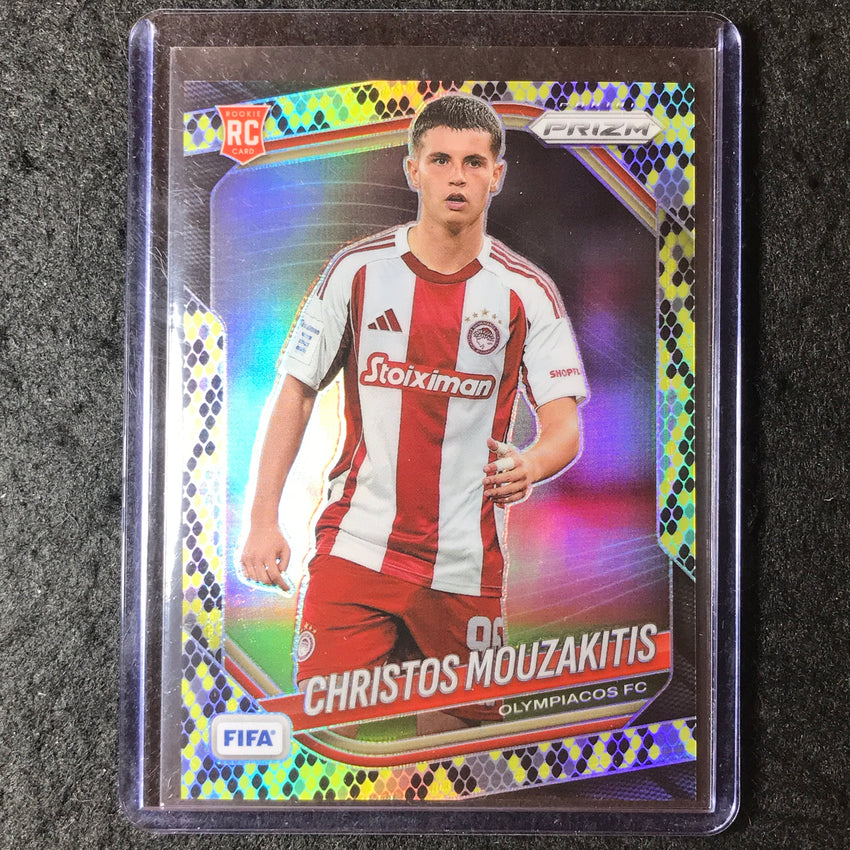 2025-26 Prizm FIFA CHRISTOS MOUZAKITIS Rookie Snakeskin Prizm SSP #220