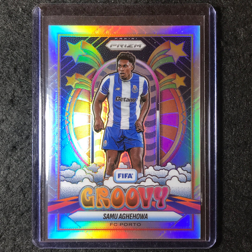 2025-26 Prizm FIFA SAMU AGHEHOWA Groovy Silver Prizm SSP #6