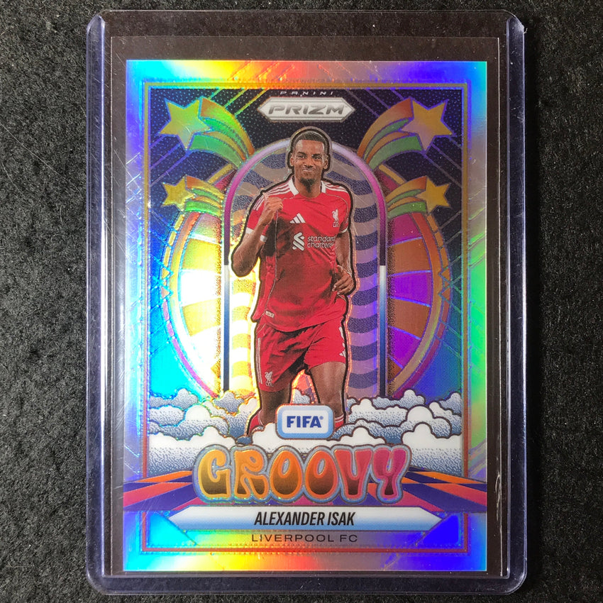 2025-26 Prizm FIFA ALEXANDER ISAK Groovy Silver Prizm SSP #12