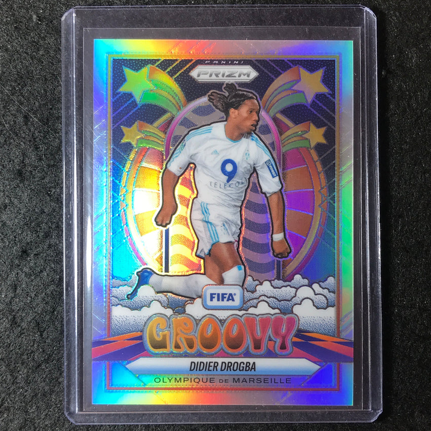 2025-26 Prizm FIFA DIDIER DROGBA Groovy Silver Prizm SSP #13