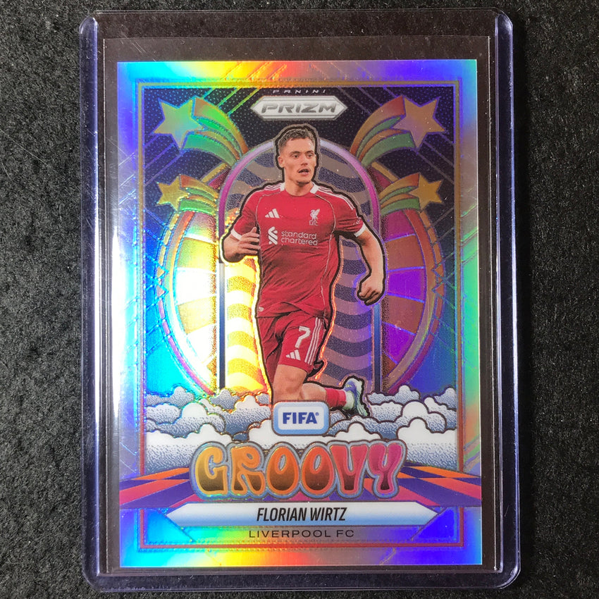 2025-26 Prizm FIFA FLORIAN WIRTZ Groovy Silver Prizm SSP #14