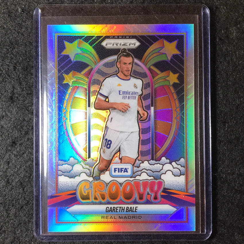 2025-26 Prizm FIFA GARETH BALE Groovy Silver Prizm SSP #17