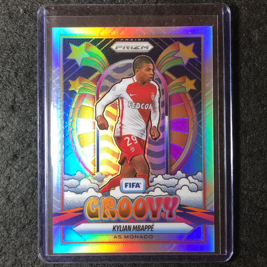 2025-26 Prizm FIFA KYLIAN MBAPPE Groovy Silver Prizm SSP #18