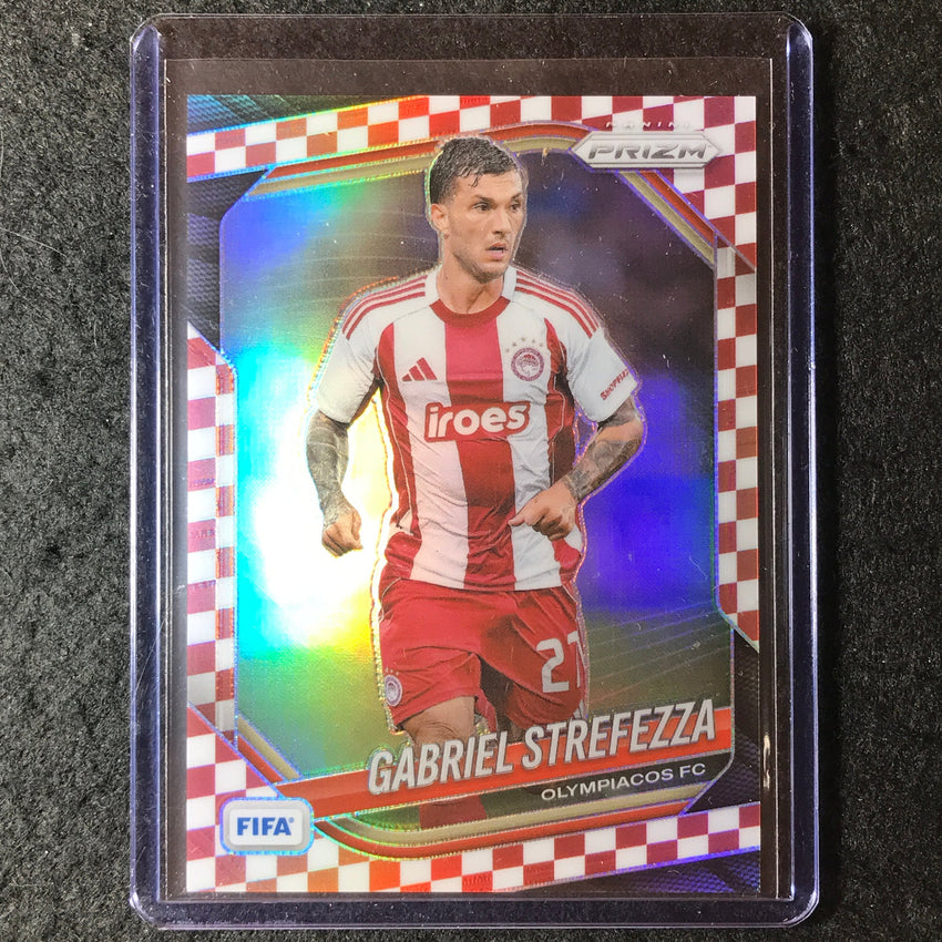 2025-26 Prizm FIFA GABRIEL STREFEZZA Red and White Checker #218