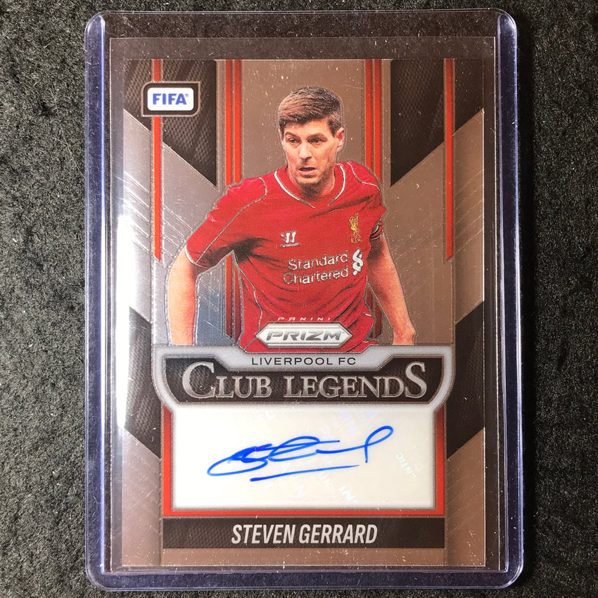 2025-26 Prizm FIFA STEVEN GERRARD Club Legends Signatures Auto Base #SG