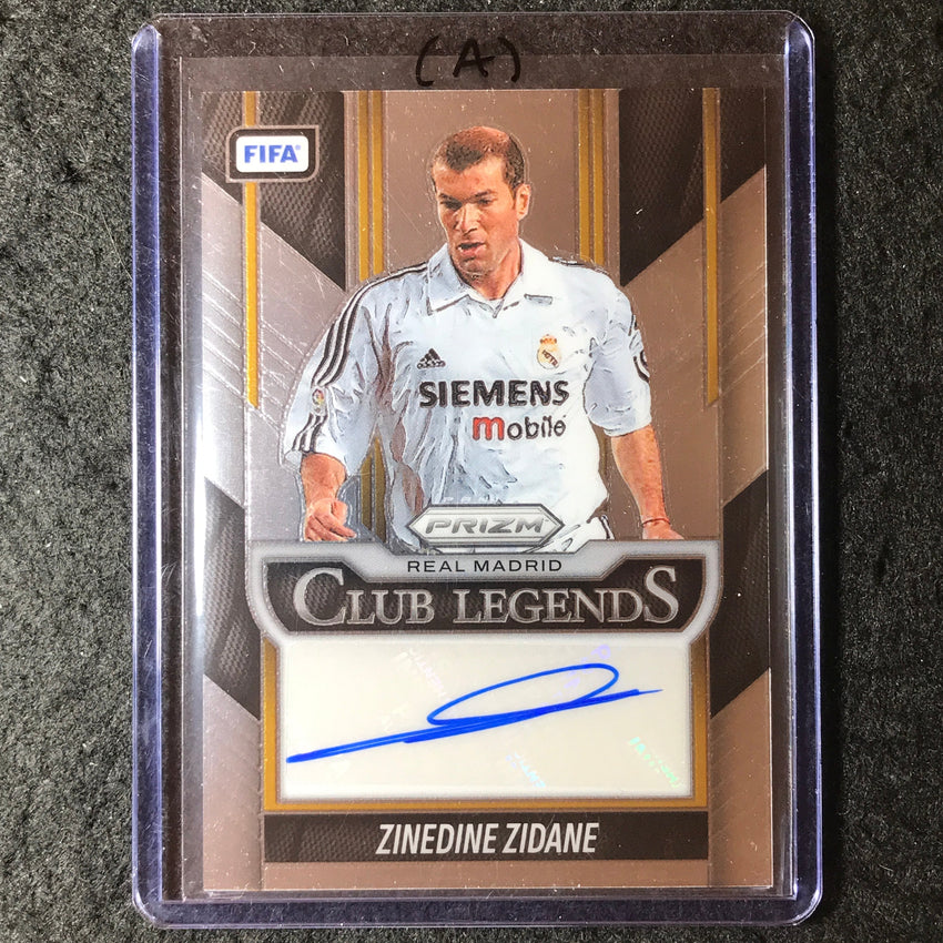 2025-26 Prizm FIFA ZINEDINE ZIDANE Club Legends Signatures Auto Base #ZZ (A)