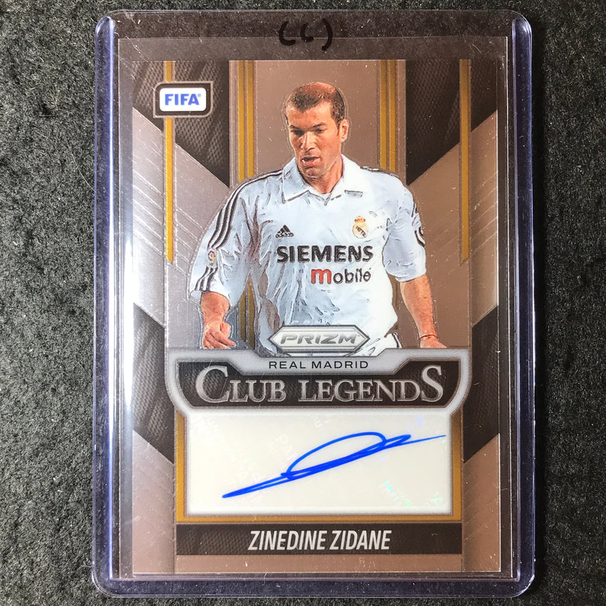 2025-26 Prizm FIFA ZINEDINE ZIDANE Club Legends Signatures Auto Base #ZZ (C)