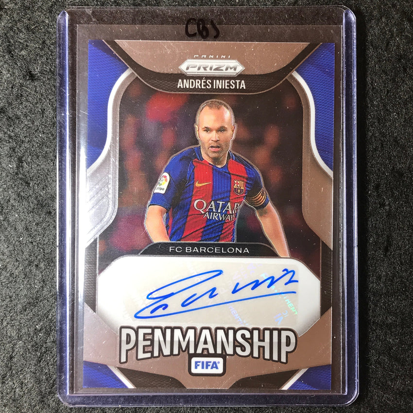 2025-26 Prizm FIFA ANDRES INIESTA Penmanship Auto Base #AI (B)