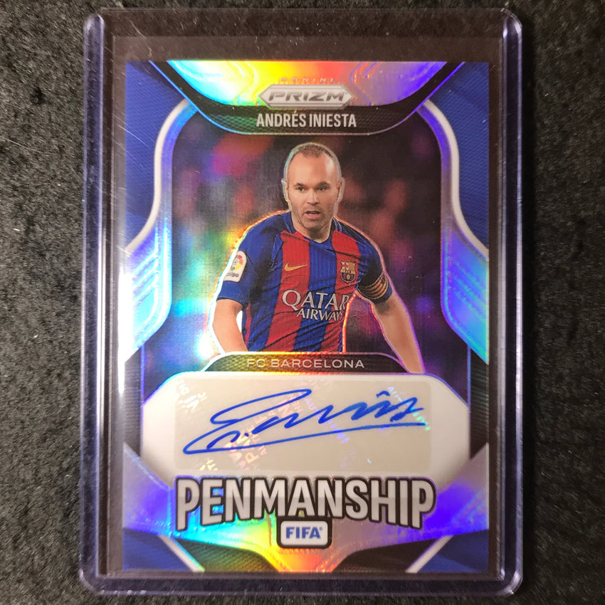 2025-26 Prizm FIFA ANDRES INIESTA Penmanship Auto Silver Prizm 99/199