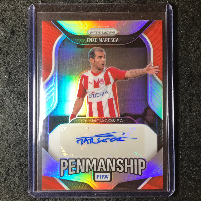 2025-26 Prizm FIFA ENZO MARESCA Penmanship Auto Silver Prizm 32/99