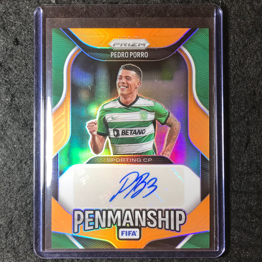 2025-26 Prizm FIFA PEDRO PORRO Penmanship Auto Orange Prizm 74/99