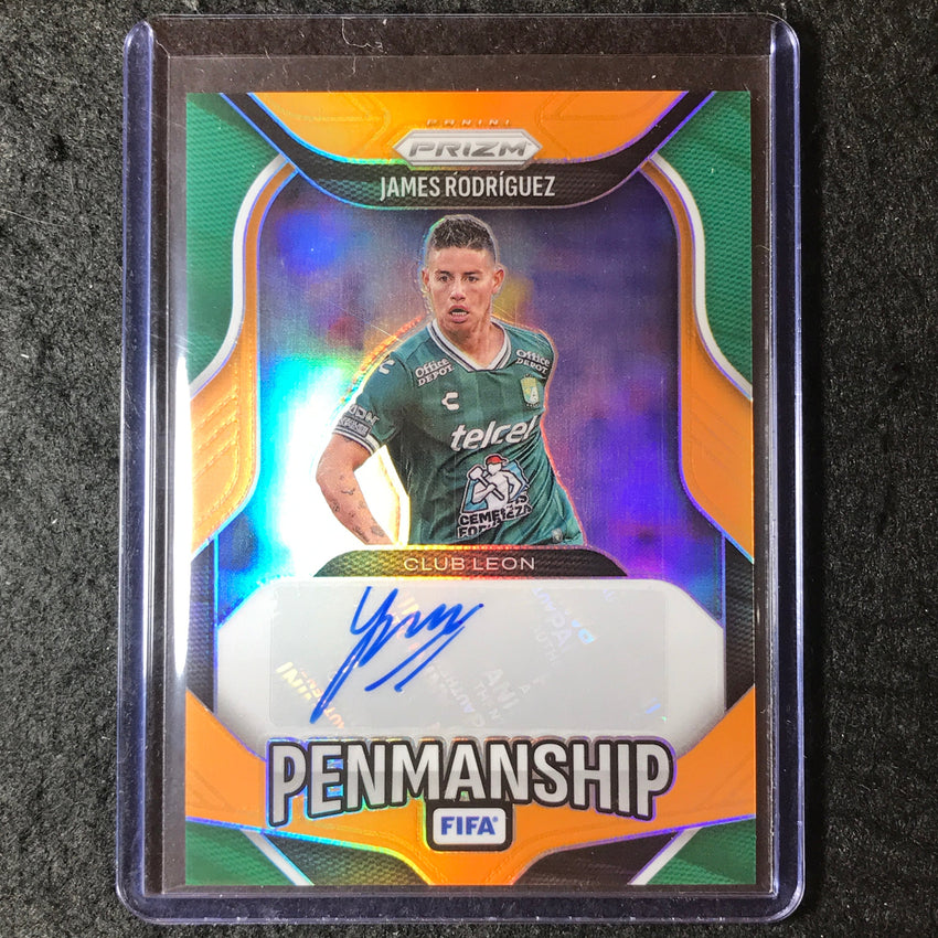 2025-26 Prizm FIFA JAMES RODRIGUEZ Penmanship Auto Orange Prizm 1/25