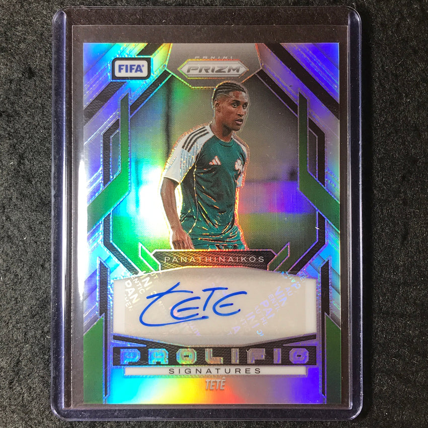 2025-26 Prizm FIFA TETE Prolific Signatures Auto Silver Prizm 164/199
