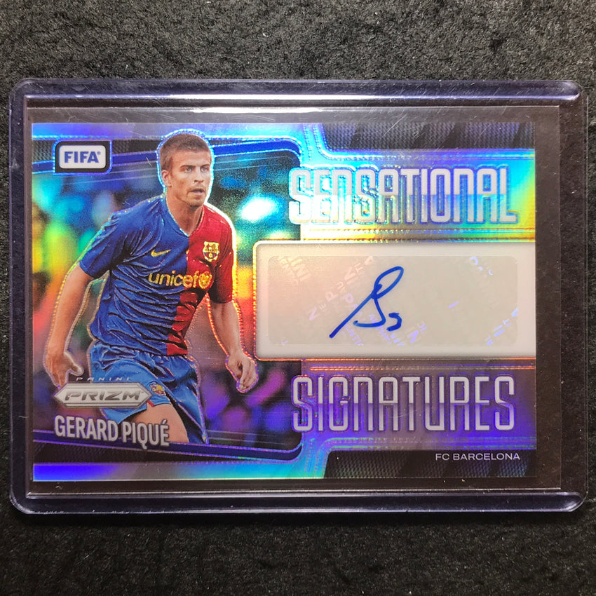 2025-26 Prizm FIFA GERARD PIQUE Sensational Signatures Auto Silver Prizm 46/49
